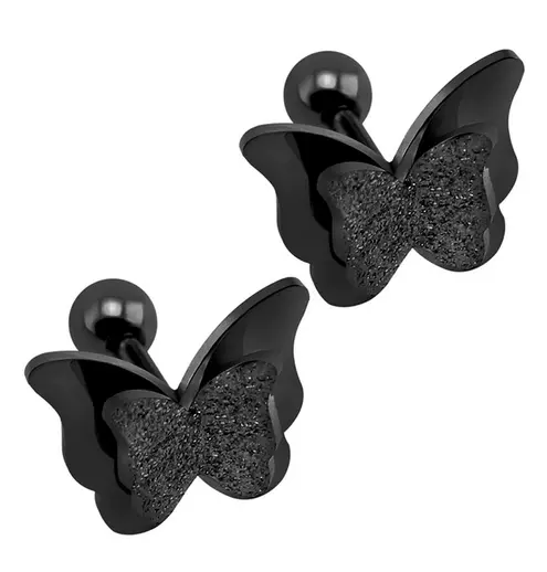 Boucles d'Oreilles Papillon Mixte