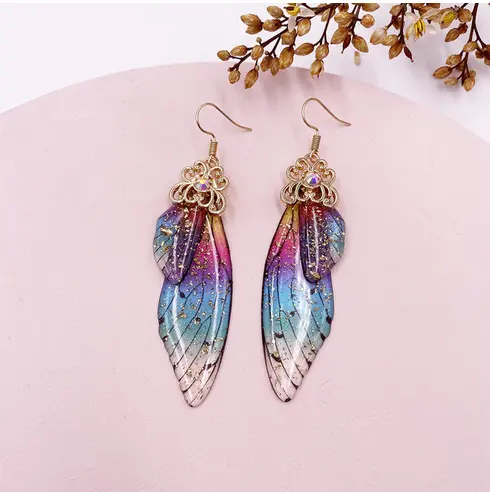 Boucles d'Oreilles Papillon Multicolore