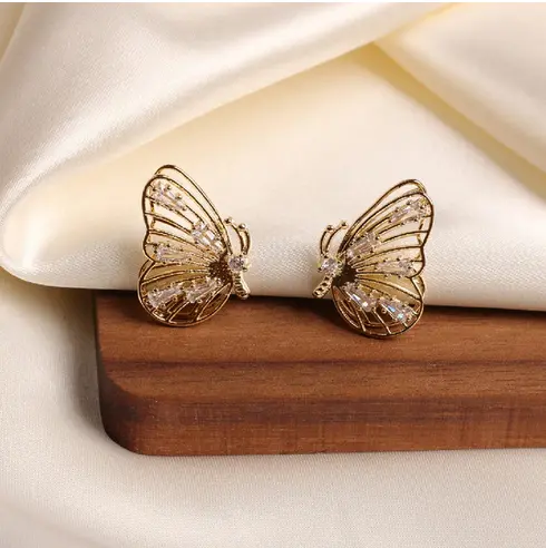 Boucles d'Oreilles Papillon Origami