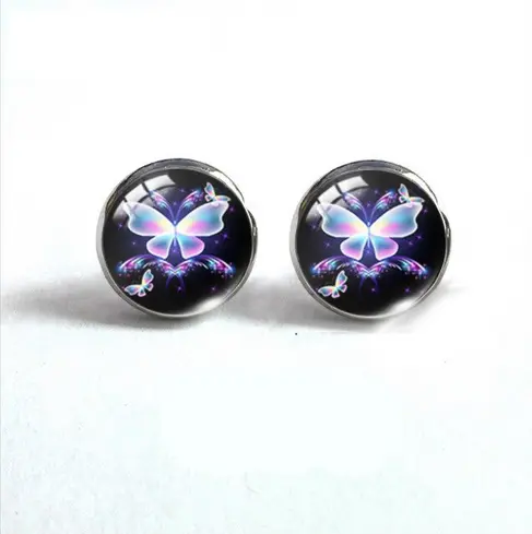 Boucles d'Oreilles Papillon Puce