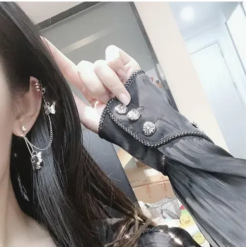 Boucles d'Oreilles Papillon Punk