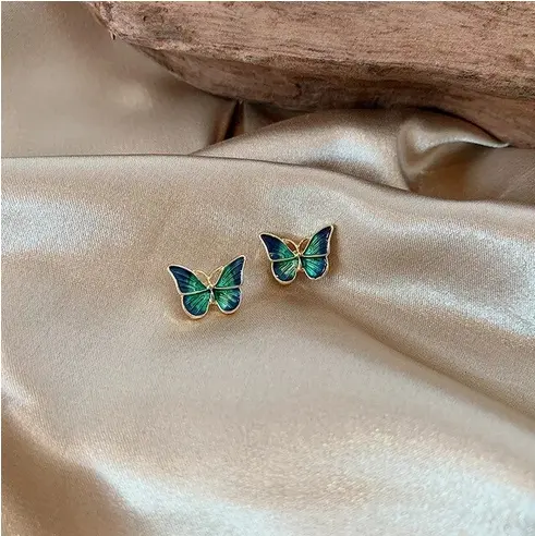 Boucles d'Oreilles Papillon Vintage