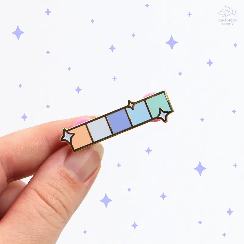 Bouquet Pastel Swatches Enamel Pin
