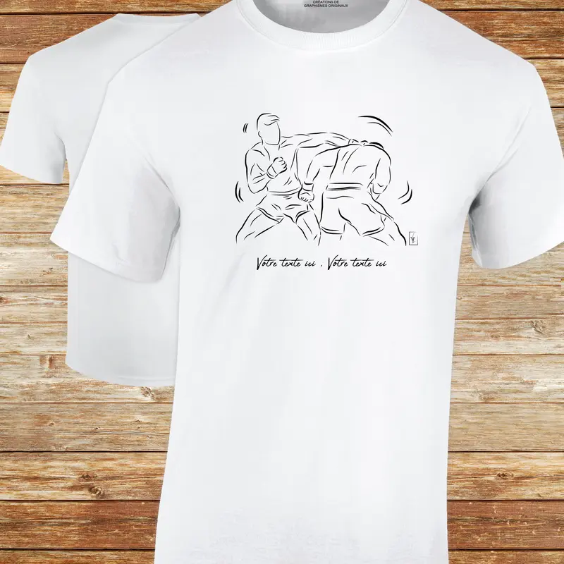 Boxe MMA Sport de combat Graphisme sur T-shirt