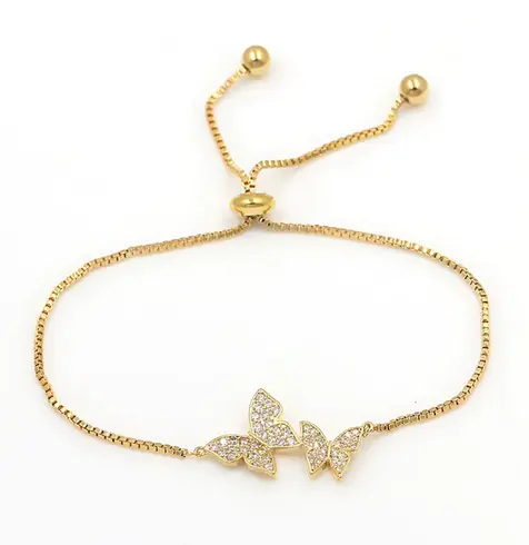 Bracelet Doré Papillon