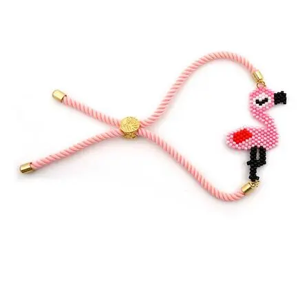 Bracelet Flamant Rose Ajustable