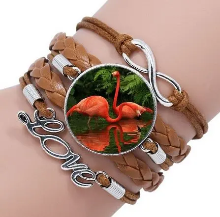 Bracelet Flamant Rose Amour