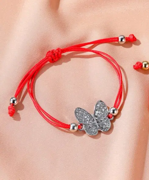 Bracelet Nœud Papillon argenté