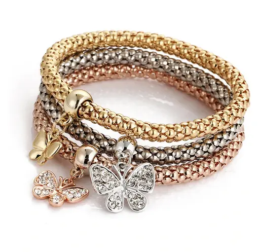 Bracelet Papillon 3 couleurs