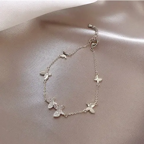 Bracelet Papillon argenté