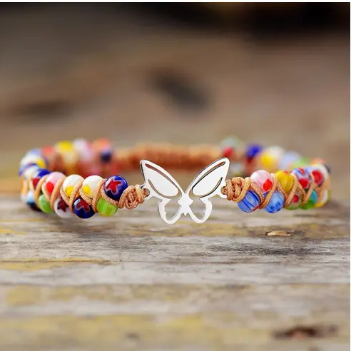 Bracelet Papillon Macramé