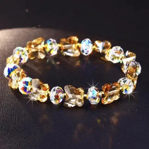 Bracelet Papillon perle artificielle verre
