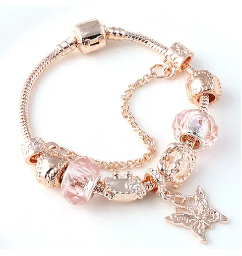 Bracelet Papillon perles artificielles