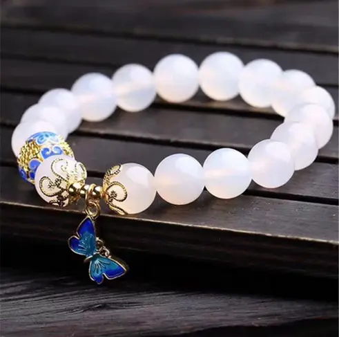 Bracelet Papillon pierre artificielle