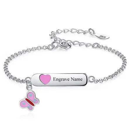 Bracelet Papillon Prénom