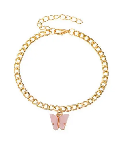 Bracelet Papillon Rose