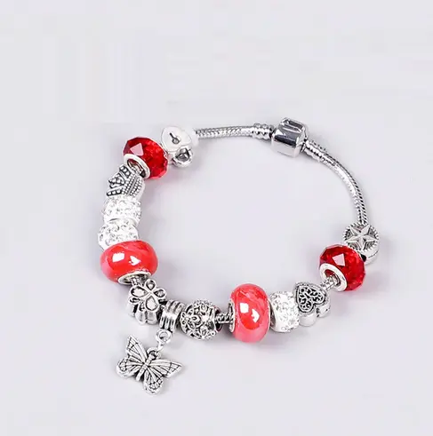 Bracelet Papillon Rouge