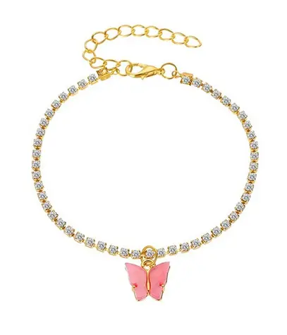 Bracelet Papillon Strass