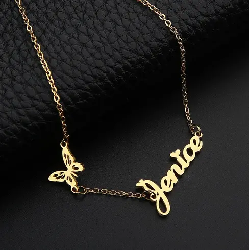 Bracelet Prénom Papillon pour Cheville
