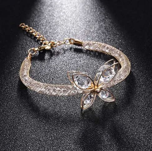 Bracelet verre Papillon