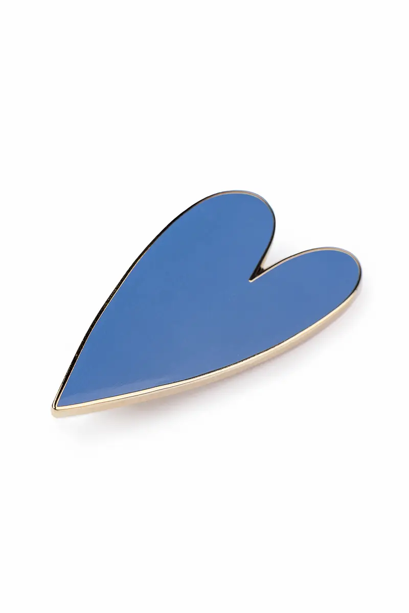 Broche Coeur Bleu Lavande