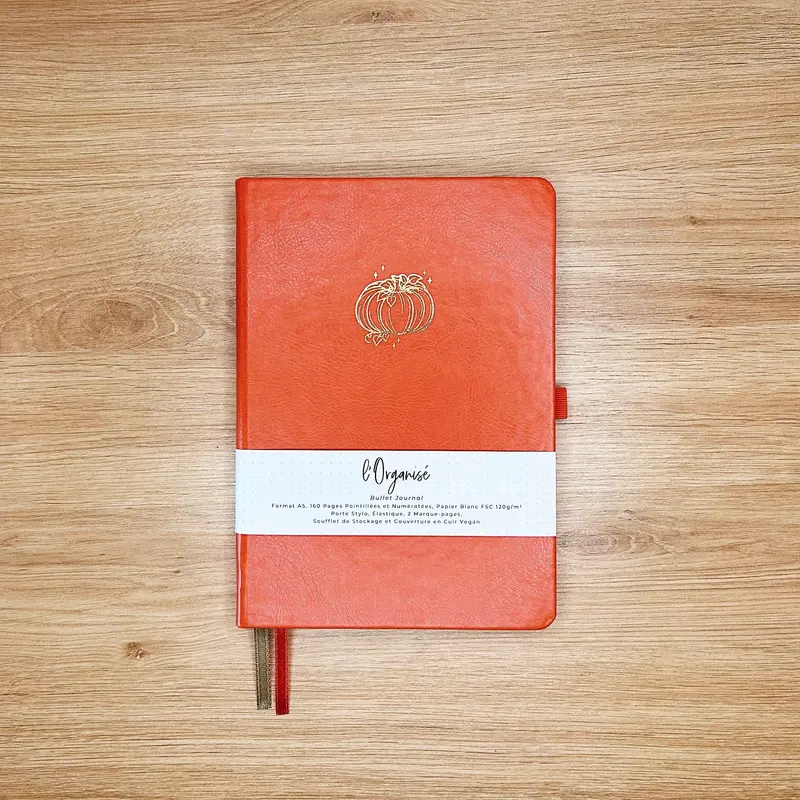 Bullet Journal l'Organisé "Citrouille" - Carnet A5