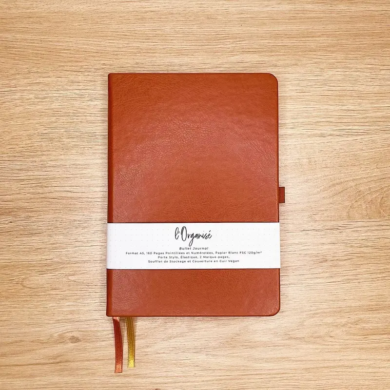 Bullet Journal l'Organisé "Mocha" - Carnet A5