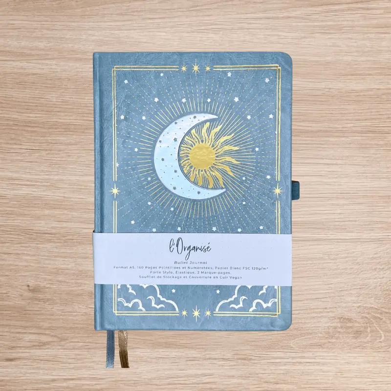 Bullet Journal l'Organisé Premium "Céleste"- Carnet A5