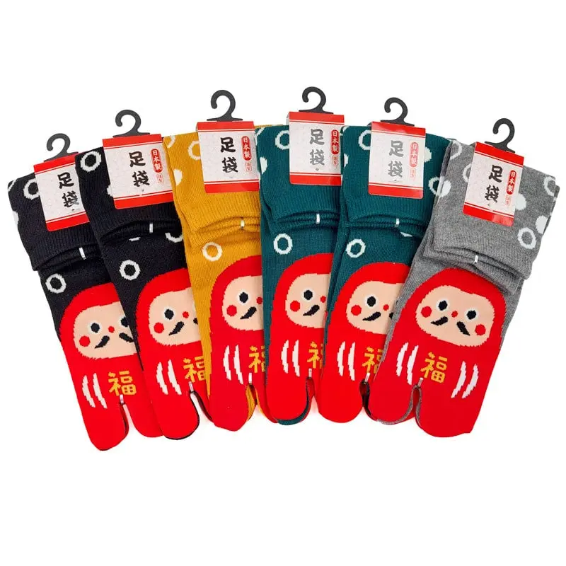 Calcetines Tabi Daruma - 6 Pares