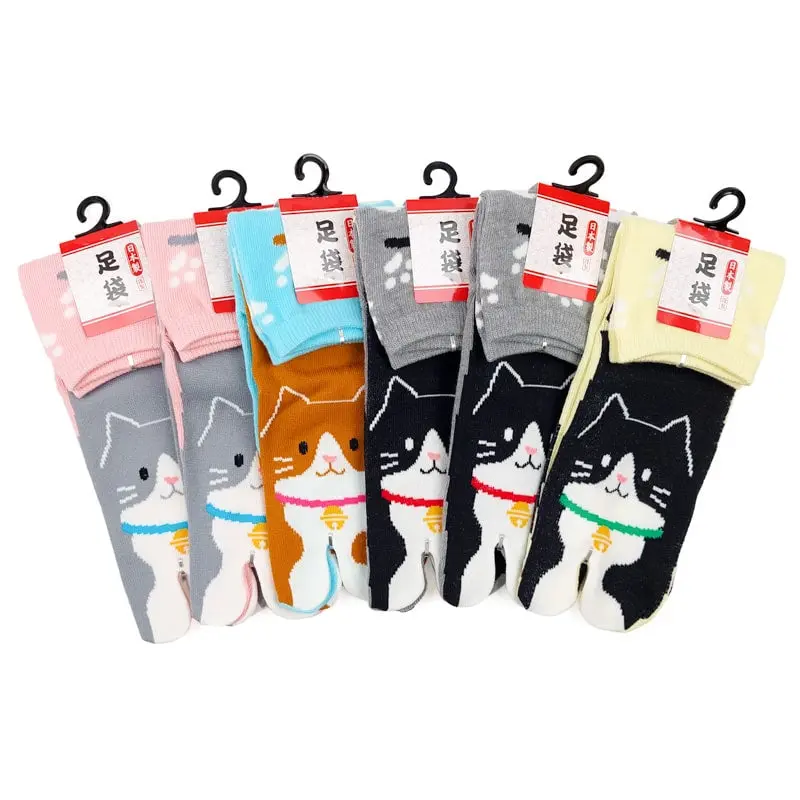 Calcetines Tabi Neko - 6 Pares