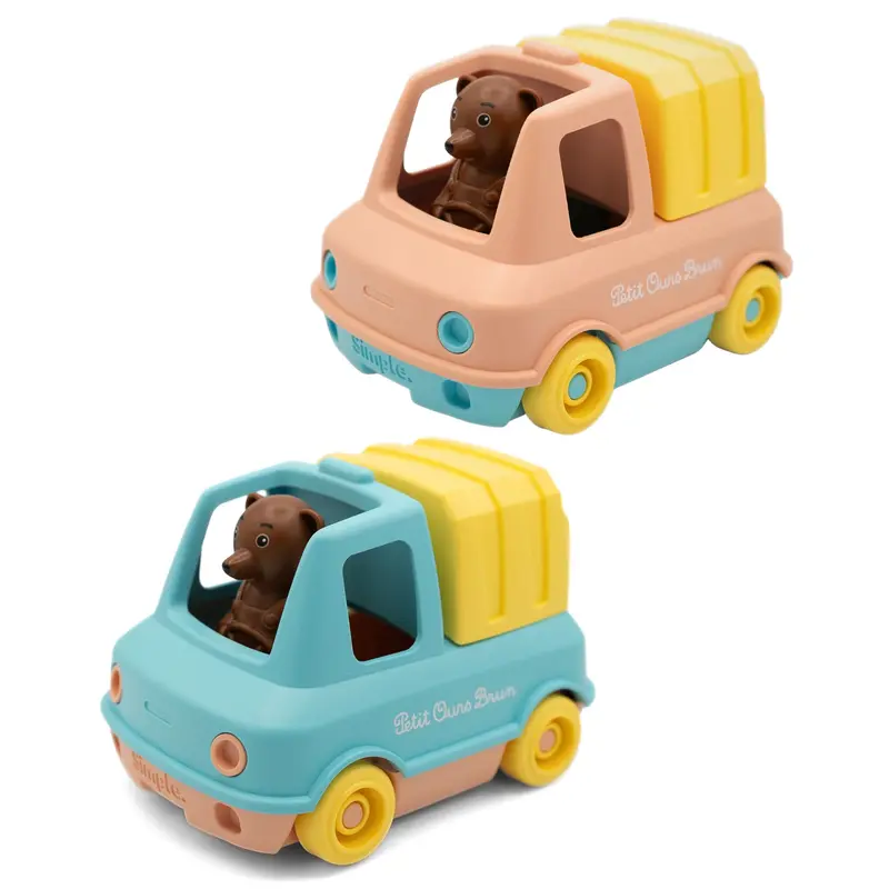 Camion Poubelle Petit Ours Brun - P541.3