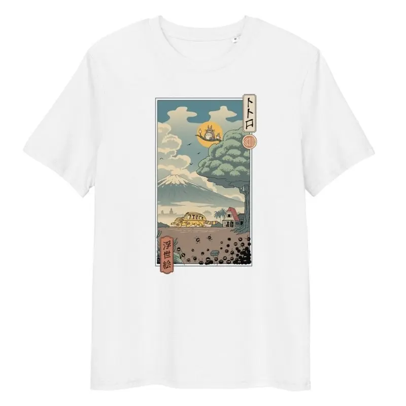 Camiseta Japonesa Ukiyo-e Guardianes Del Bosque