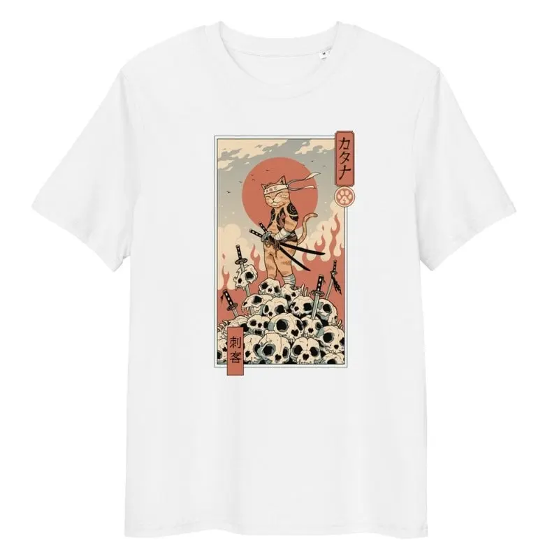 Camiseta Japonesa Ukiyo-e Neko Asesino