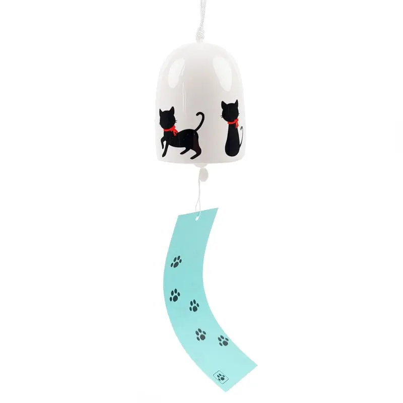 Campanilla de Viento Japonesa Gato Negro