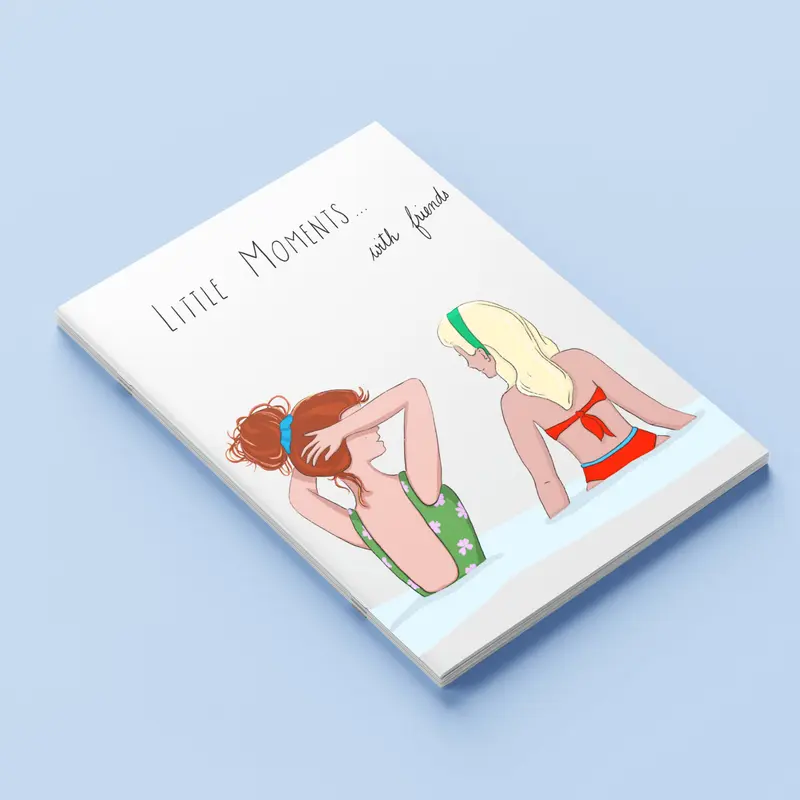Carnet A5 "Bassin d'Arcachon" Watergirls - Les deux amies