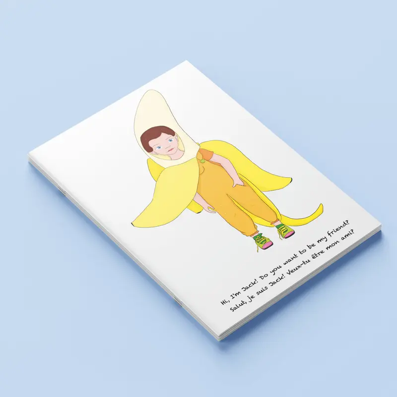 Carnet A5 "Boys" Jack - la banane