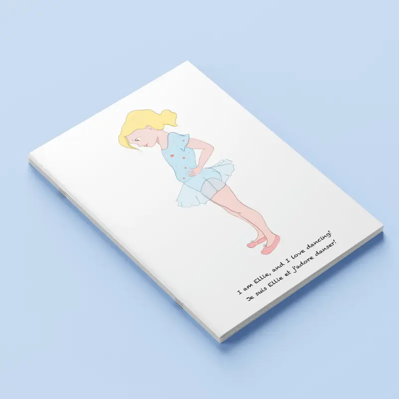 Carnet A5 "Girls" Ellie - la ballerine