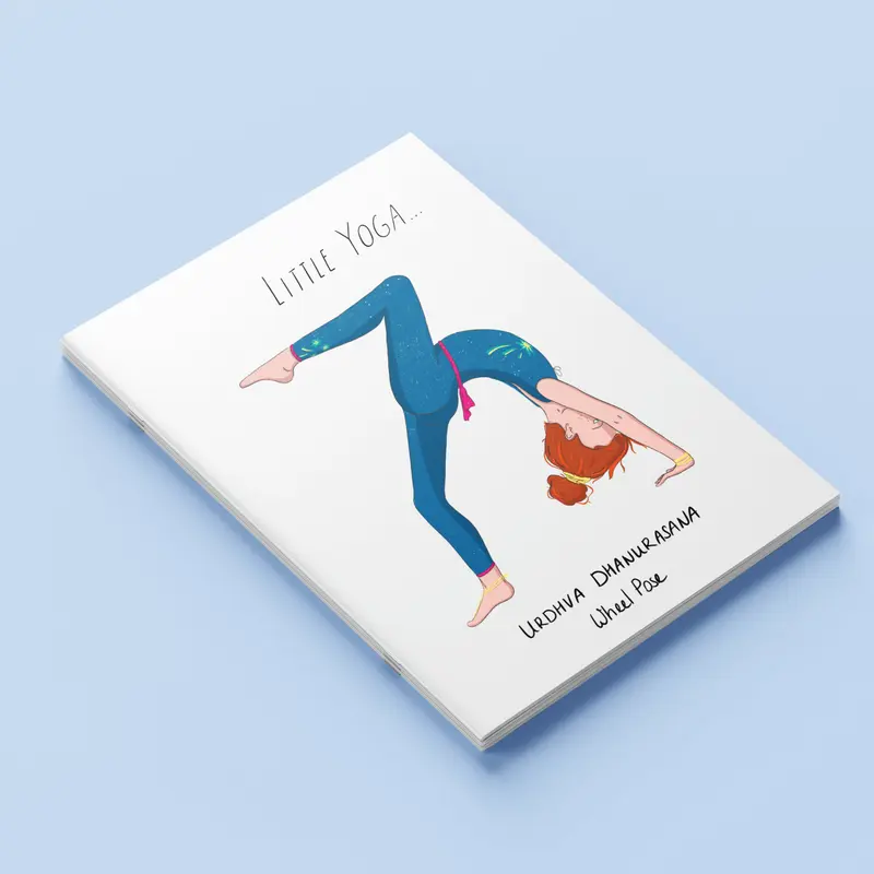 Carnet A5 "Little Yoga" Gianni - Wheel Pose
