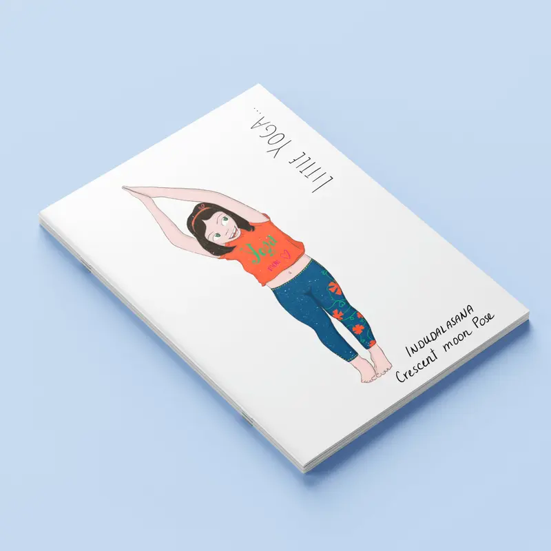 Carnet A5 "Little Yoga" Hanna - Crescent Moon Pose