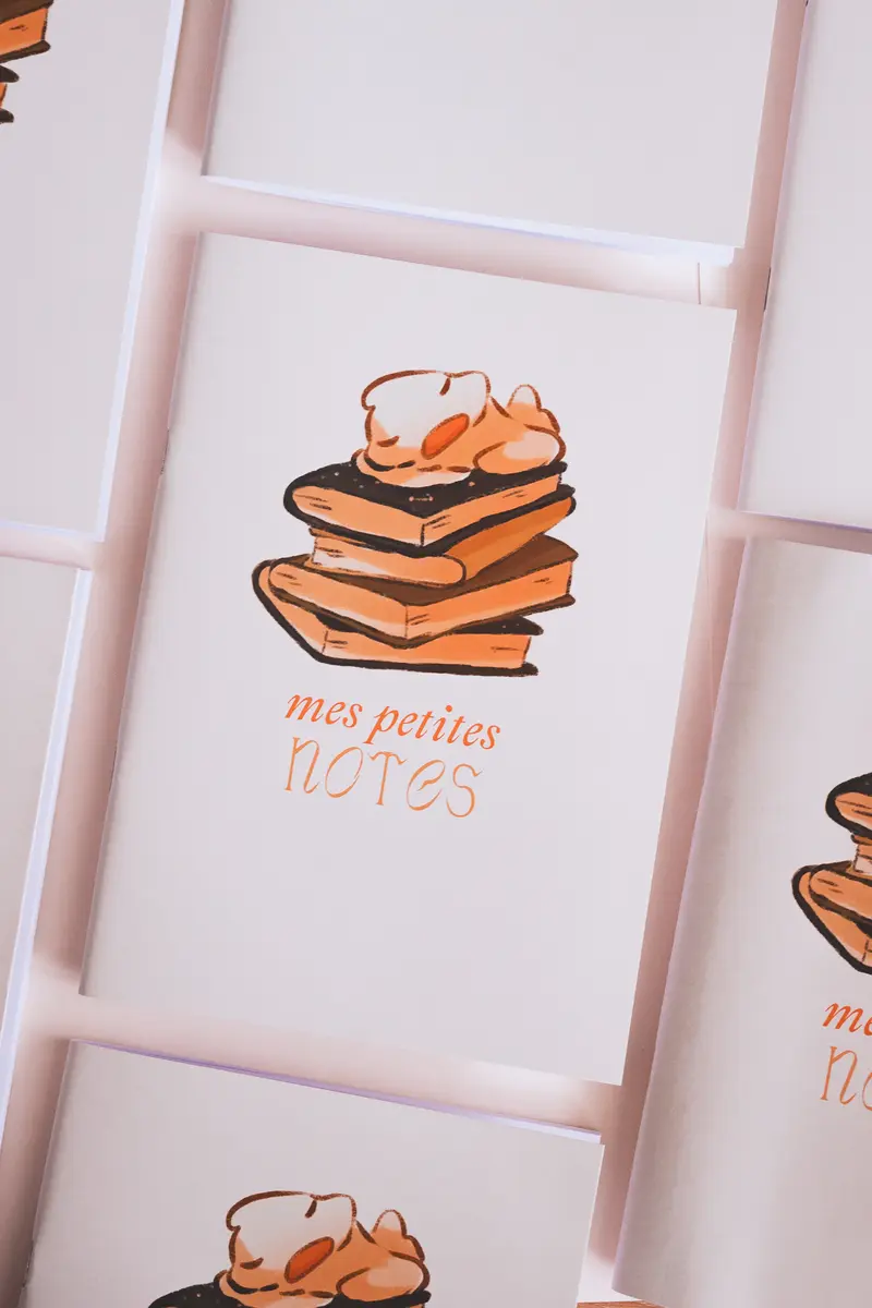 Carnet - Canard pile de livres