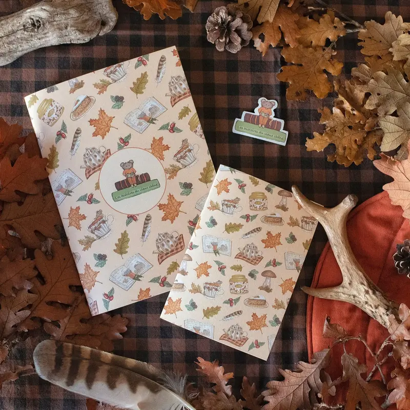 CARNETS Tea Time d'automne, papeterie