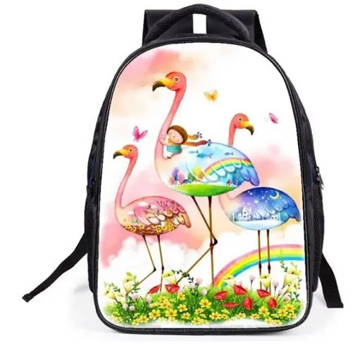 Cartable Flamant Rose Cartoon