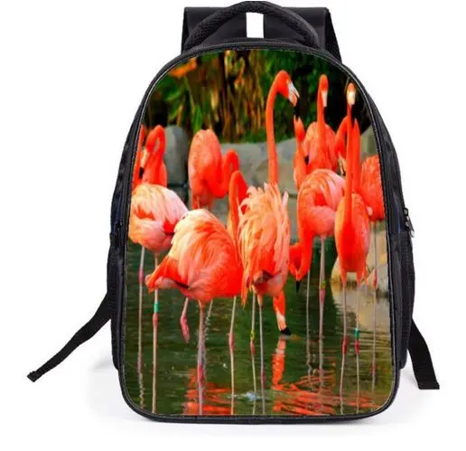 Cartable Flamant Rose Plumes