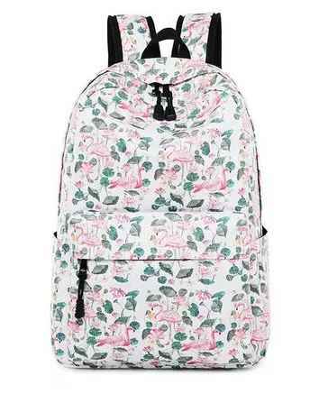 Cartable Flamants Roses Pastel