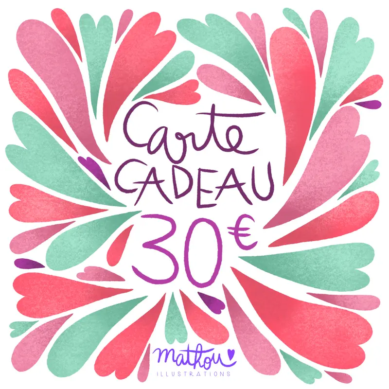 Carte Cadeau de 30€