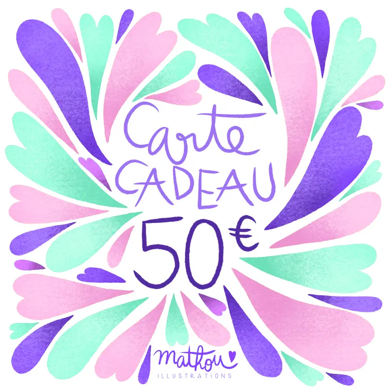 Carte Cadeau de 50€