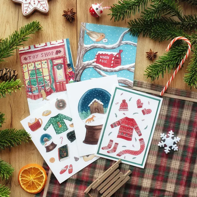 Cartes de voeux Noël - carterie - papeterie