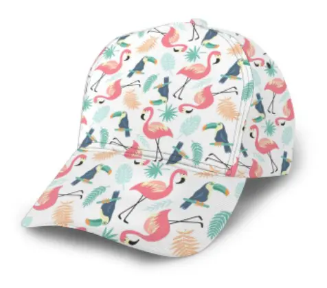 Casquette avec Flamant Rose