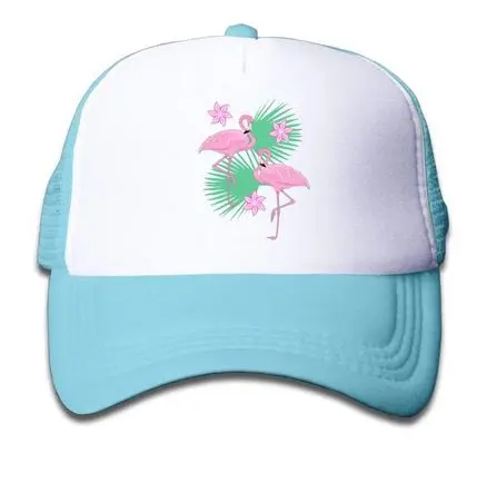 Casquette Flamant Rose Bleu Océan