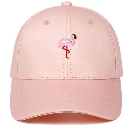 Casquette Flamant Rose Brodé Rose